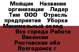 Мойщик › Название организации ­ Лидер Тим, ООО › Отрасль предприятия ­ Уборка › Минимальный оклад ­ 15 300 - Все города Работа » Вакансии   . Ростовская обл.,Волгодонск г.